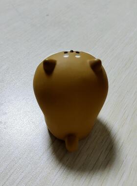 大嘴柴RJJ犬笔水造果叉牙签收纳桌面筒摆件配件树工艺脂品卡通动