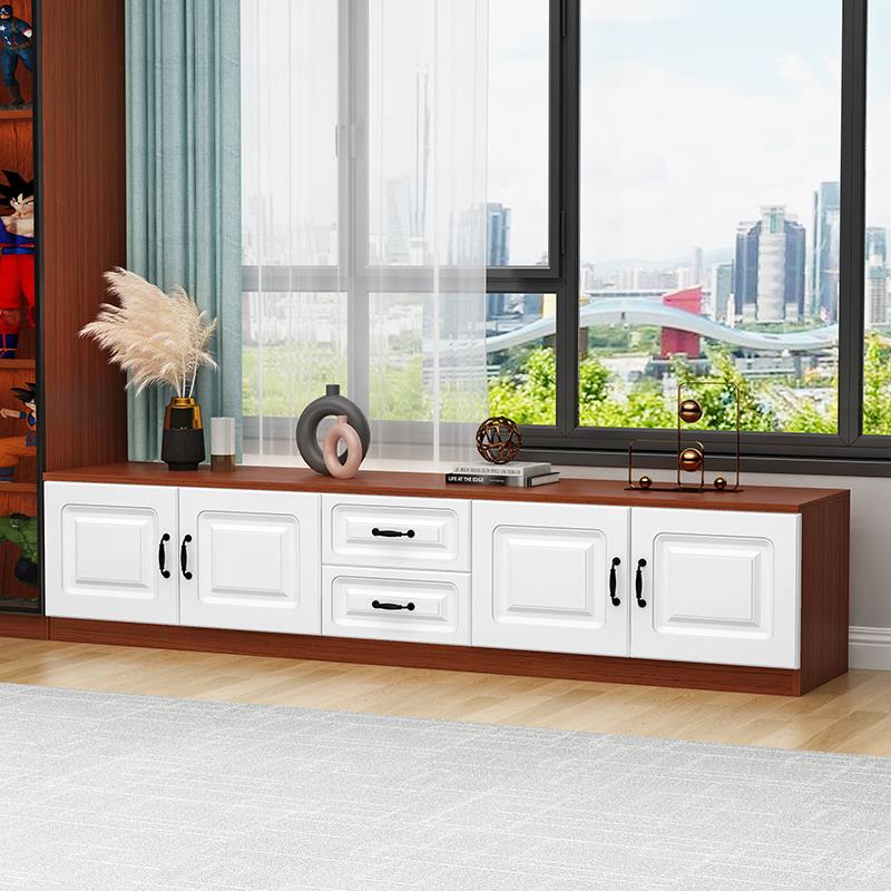 飘窗柜储物柜木电视柜炕矮211柜地实柜小户型柜窄小落地可坐人阳