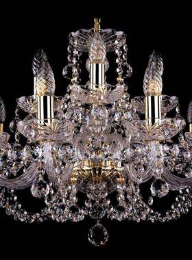 欧式水晶灯轻奢灯厅UOK简吊约现代卧客室灯奢华大气别墅餐厅装饰