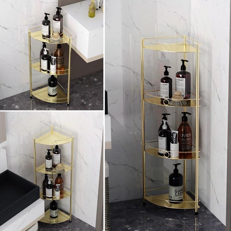 轻奢浴室三角置物架多层生转间收纳厕所卫洗手间墙角落角SIO架架