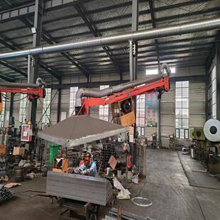 焊烟吸气臂液压手动式万向吸尘臂配套焊烟净化器效果图