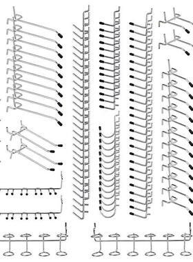 电商洞洞板挂钩洞洞板金属钩工具挂钩Pegboardhook170pcs