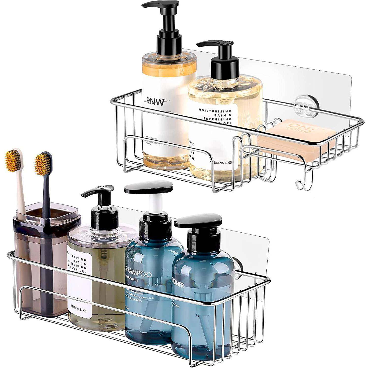 不锈钢卫生间置物架免打孔厨房收纳架浴室墙壁收纳架,工业油品/胶粘/化学/实验室用品,其他实验室设备,淘宝优惠券,粉丝福利购,淘宝优惠卷