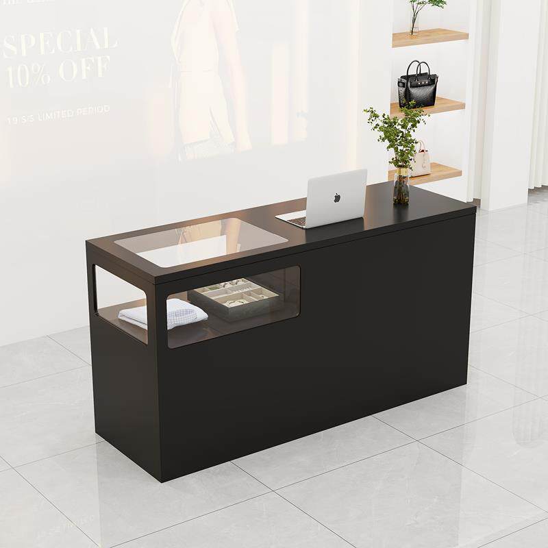 服装店收银台中古风美容院吧台柜台网红女装店收银桌复古前台小型