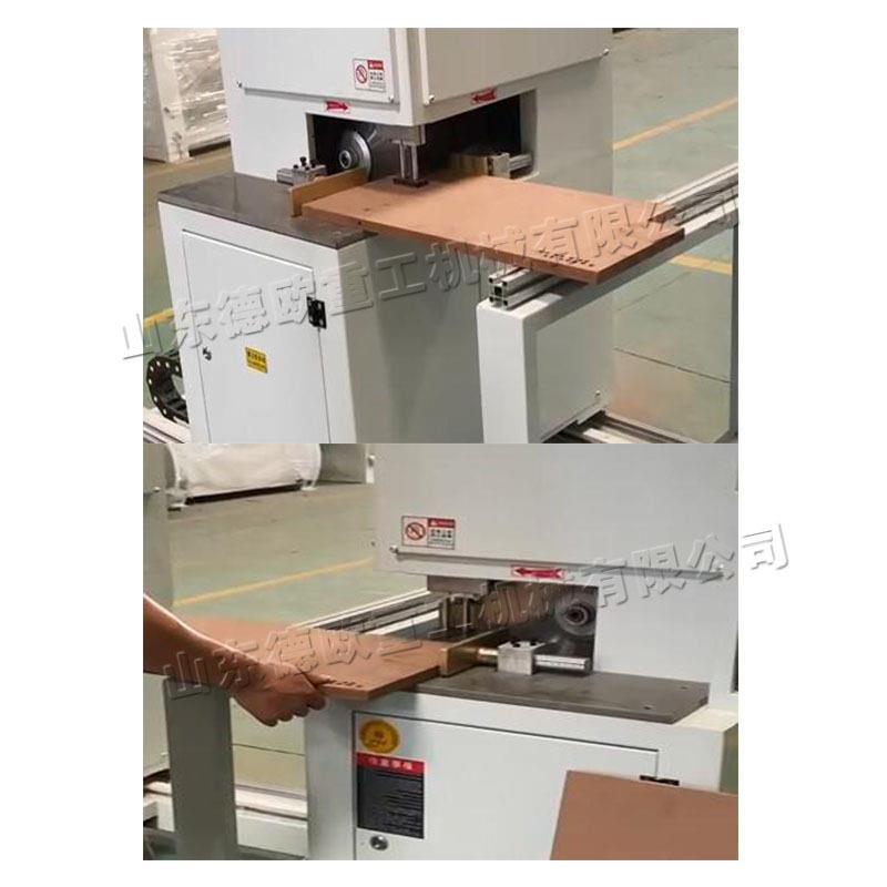 铝材塑料木材90度切角机欧美橱柜双头直角切角机双端直角切割机