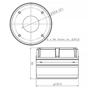 PRO-DE499高品质300磁0瓦KZAN48SH钕双叭音圈警报5器喇超大声