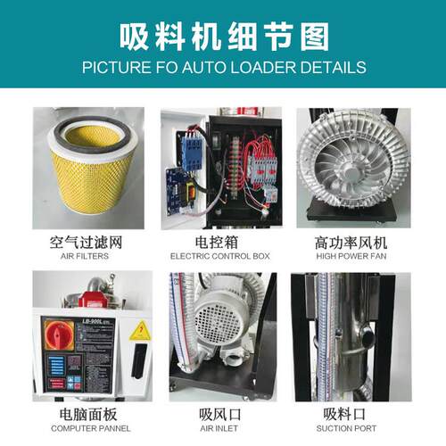 塑w料颗粒自.动上料全自动吸料机工业塑料85022kAJN真机空吸料机