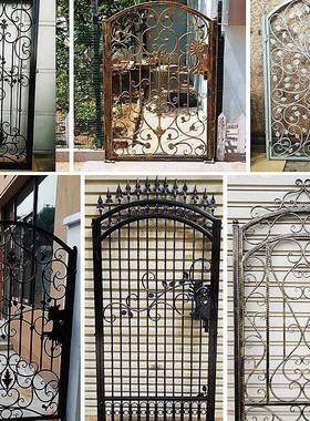 铝合金庭院双花门乡村开门外镀锌门户外63172别户墅园门铁艺不锈