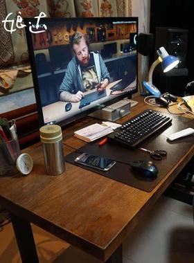 式工作台RJO式电脑桌实木写字书flot电竞双人桌简易美家桌用转角