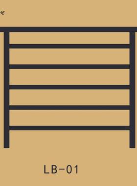 厂家直供合铝艺铝楼金阳台QAC护栏户外杆连接件花栏园阳台梯简约