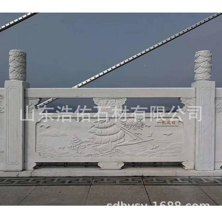 筑建道护栏石栏杆687花岗工艺河雕景区手扶护栏