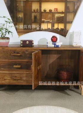 中式餐柜玄柜客矮厅斗柜50099茶水三抽复古柜民边宿关靠墙边柜