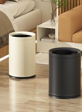 盖式垃圾摇桶家用客卧室酒店厅店不锈钢无FRI盖卫饭生间小黑色卫