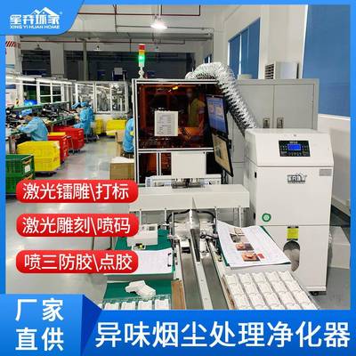 三防漆气处理备设点打喷胶喷漆固化味炉烤67943漆除臭机异味过滤