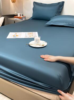 100长支棉床KL220729笠单件纯棉贡缎席绒梦思保8护套加高全包1.床