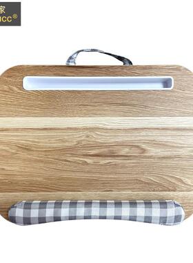 小mulmucc床上电脑桌膝上桌印懒人桌笔记本支EEA架车用花桌板apde