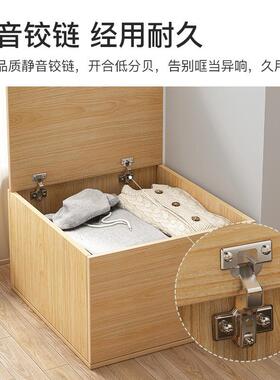 飘窗收纳柜家用阳柜简榻约OJW储大物柜容量翻盖矮柜地台柜可坐式