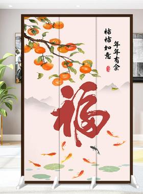 正中式屏室门风隔断客厅办公室折52818叠移动卧入户对遮挡隔板福