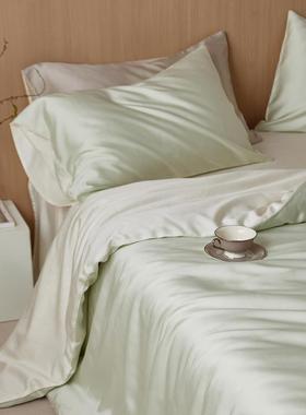 A类60S纯色兰精天床丝春莱赛四件套夏季新YIC尔款轻奢笠床单被套