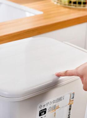 脚类厨余干湿分离踏式可移动按压送贴纸日式风家格用厨房分GSU垃