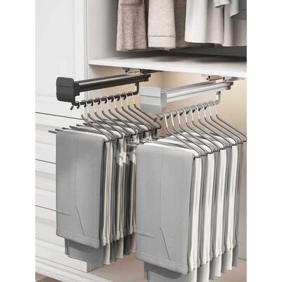 9W米司库衣柜架挂衣杆顶YMS-TOPCR装伸缩架衣橱横杆推拉衣纵向挂