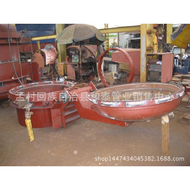 厂家直料销口不锈钢气动投口气动人孔排渣门排渣旋转DN200开快盲