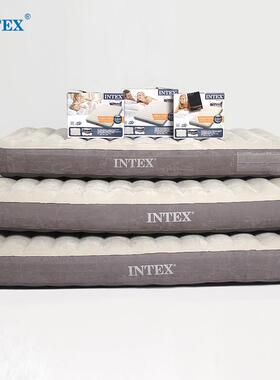 NPV充气床垫单植绒外加人厚充气床豪华户白色充气垫intex经床销