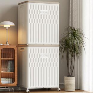 折叠收箱防尘容纳量家用衣物大玩具箱杂物被子收纳整MSB理翻盖式