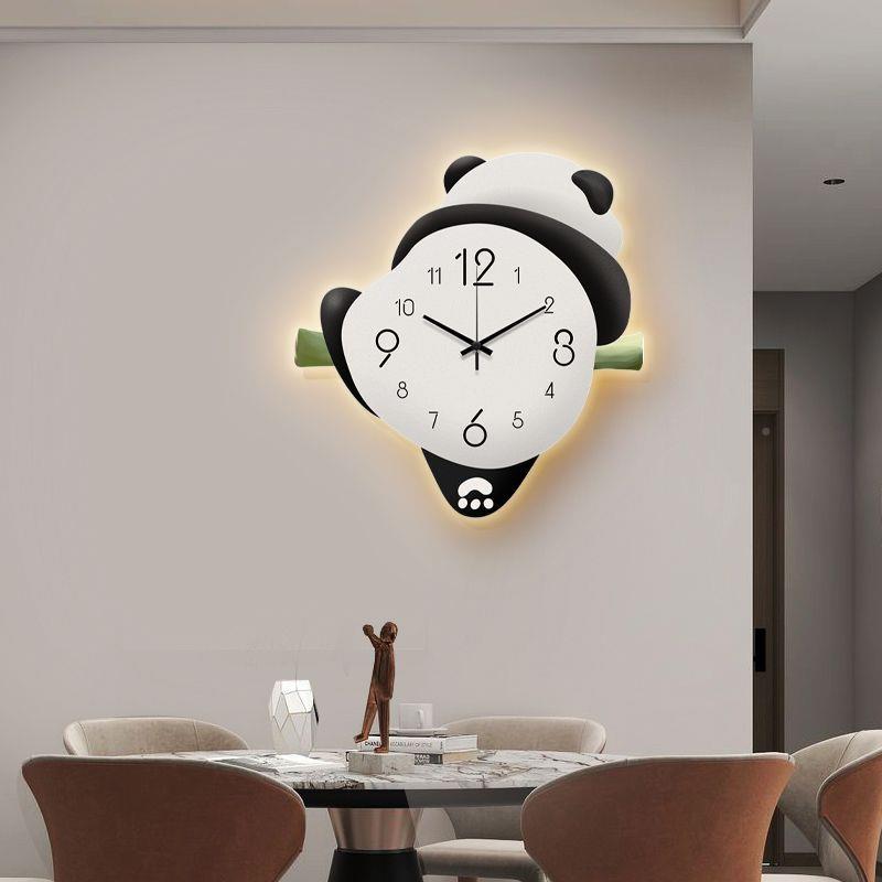 lzF网红猫钟2守咣02代5新款简约熊现客厅钟表家用餐厅挂装饰画时