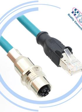 DRUm12X型连接器J8芯转R4双屏万兆传输蔽稳定防水5IP67