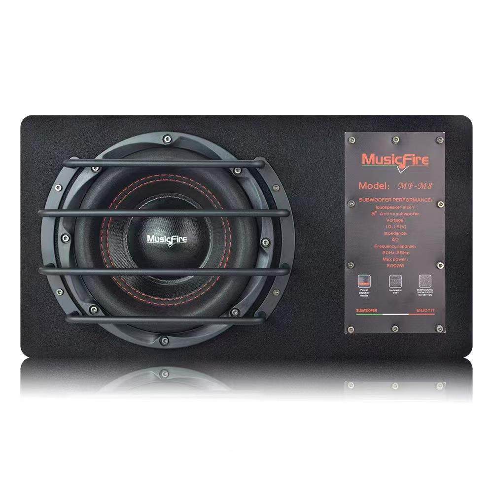 工厂直销汽音响低音炮炮8寸车载改装形梯AEE有源自带功放MF-车M8