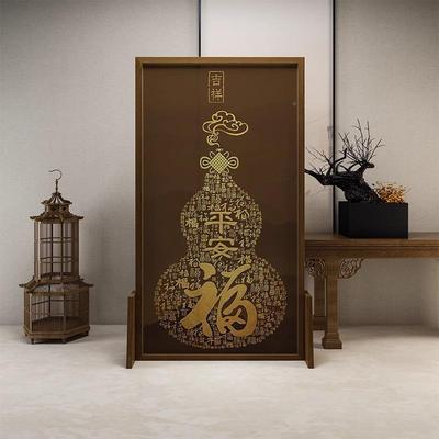 中式屏风隔断客厅玄关进门实木家小户型室遮挡用卧墙葫装芦双XES