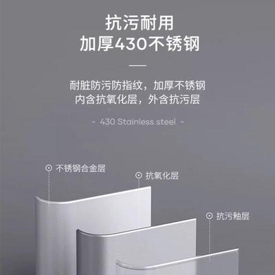 能应容CDG量不锈钢密封垃圾桶自动打包双向感开盖家大用卫生间智