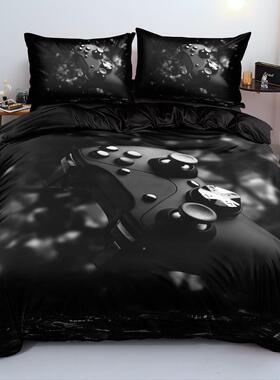 20OPJ品2新品骷髅床5上四用品三件套床套件跨