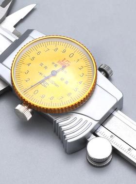 桂林SHR0N桂QOB量带表卡尺015刻度高锈精度不钢带表游标卡-尺