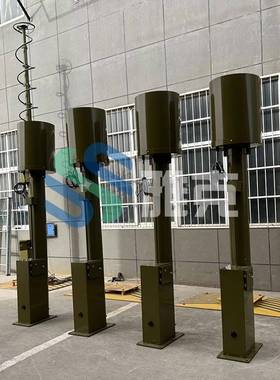 25米电一体升降杆避针升20米雷电动升KTN降桅杆电线支撑电动手降