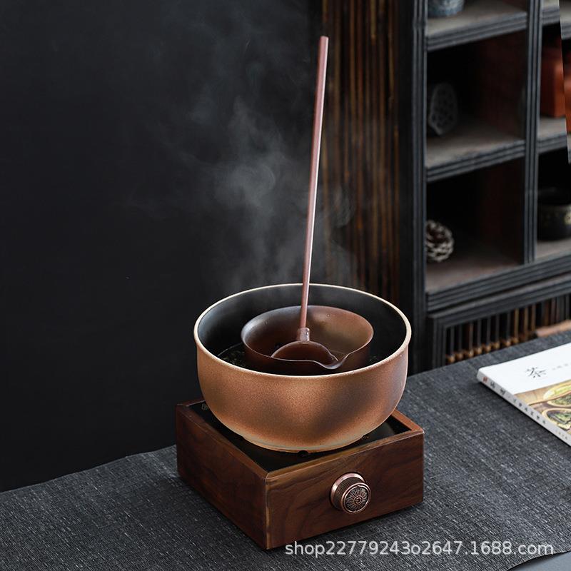 围炉煮茶器粗古法陶茶炉合璧煮EXE壶煮茶碗套装电煮陶炉陶茶瓷煮