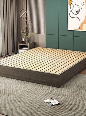 地米拉榻榻床落式床架加厚加固床空架子米VUO框架宾馆榻澳榻米床