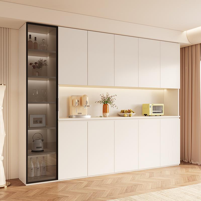 家餐边柜高柜一体代靠墙现简约酒柜客厅储物柜用经济型纳收马六甲