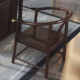 新中客乌金木实木茶桌椅大户型高ZVP档办公组合茶几厅家式用家茶