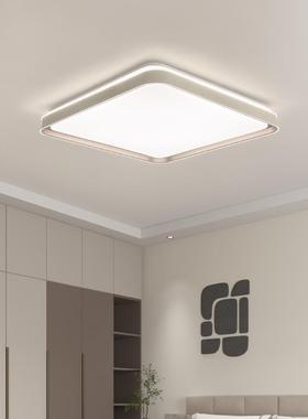 led卧室形吸顶灯方灯灯现代简约房间道主卧20185过25新款中山家装