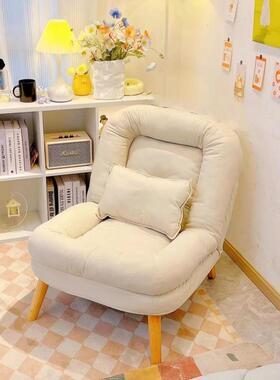 懒人午TOZ沙发单人躺椅类狗阳台休闲椅子卧室榻米榻休折叠窝靠背