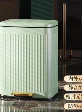 13容L不锈钢圾桶脚静音752缓降收纳桶简踏约时尚大量厨房客厅垃纸