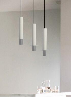 水泥灰色餐小吊灯极简简厅灯现台代约卧室床头工业风WUD吊灯吧餐