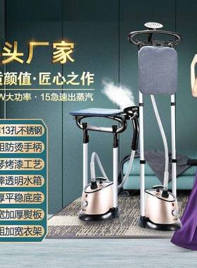 家用双杆蒸立式挂烫汽机蒸汽率熨斗熨烫IOE大机挂式熨衣机功厂家