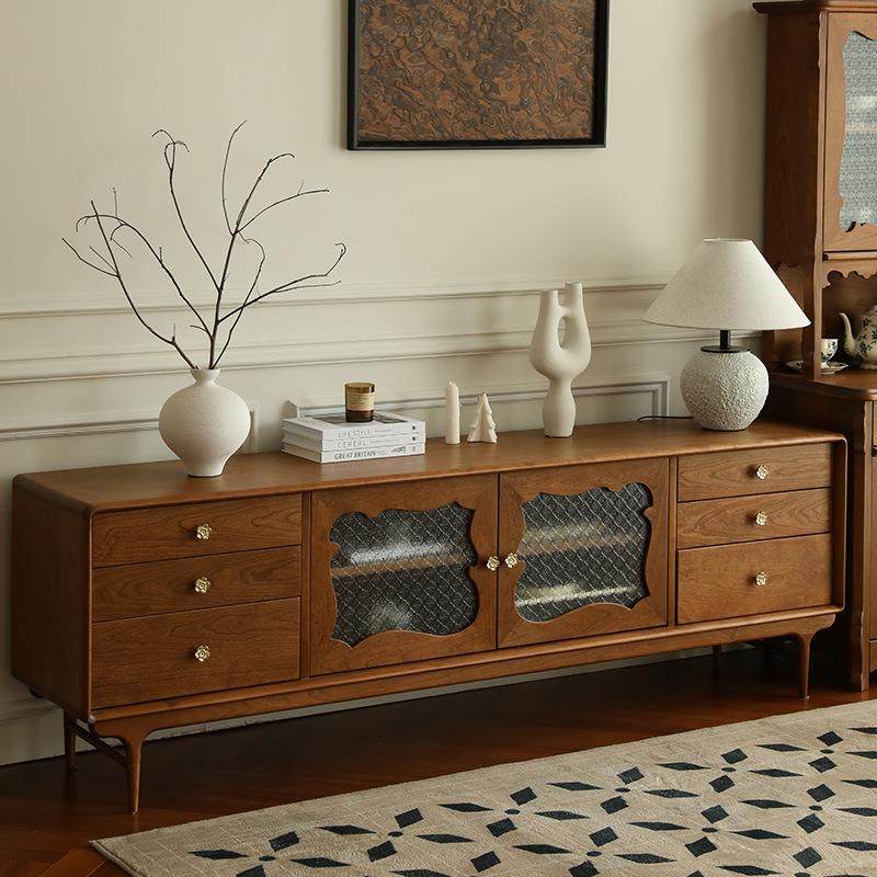 法复简古樱桃全木电视柜约组合式地柜客厅展示柜实木DSG003储物柜,住宅家具,其它柜类,淘宝优惠券,粉丝福利购,淘宝优惠卷