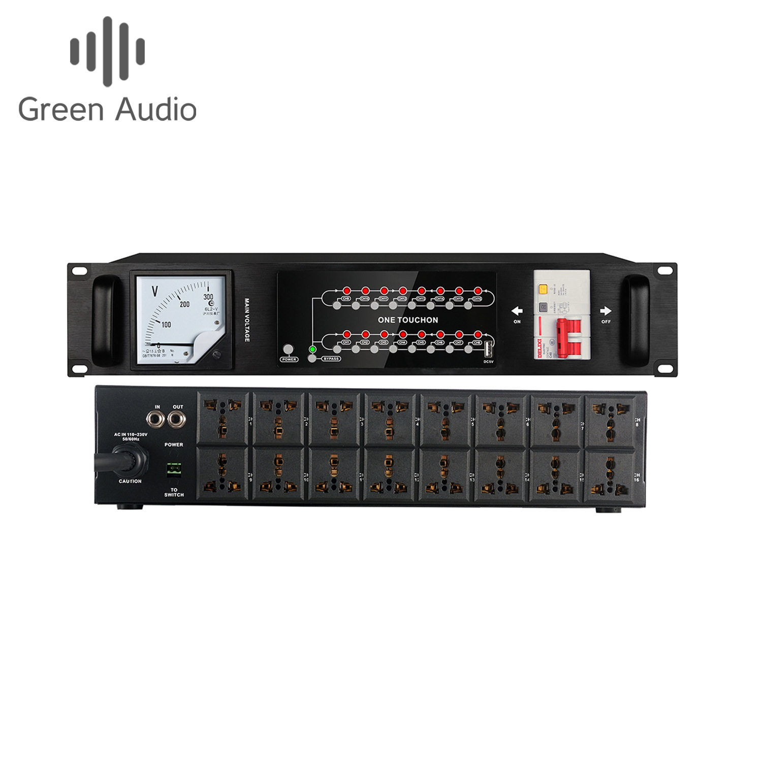 GAX-CG1600 专业16路智能电源时序器功放舞台音响控制器开关万用