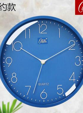 时尚静音钟表客厅卧室两用创意石英钟康巴丝