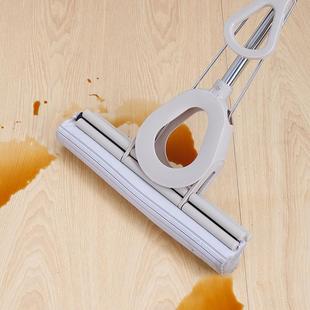 开普特胶棉拖丘比特海绵拖把大号吸水家用滚轮式免手洗拖把