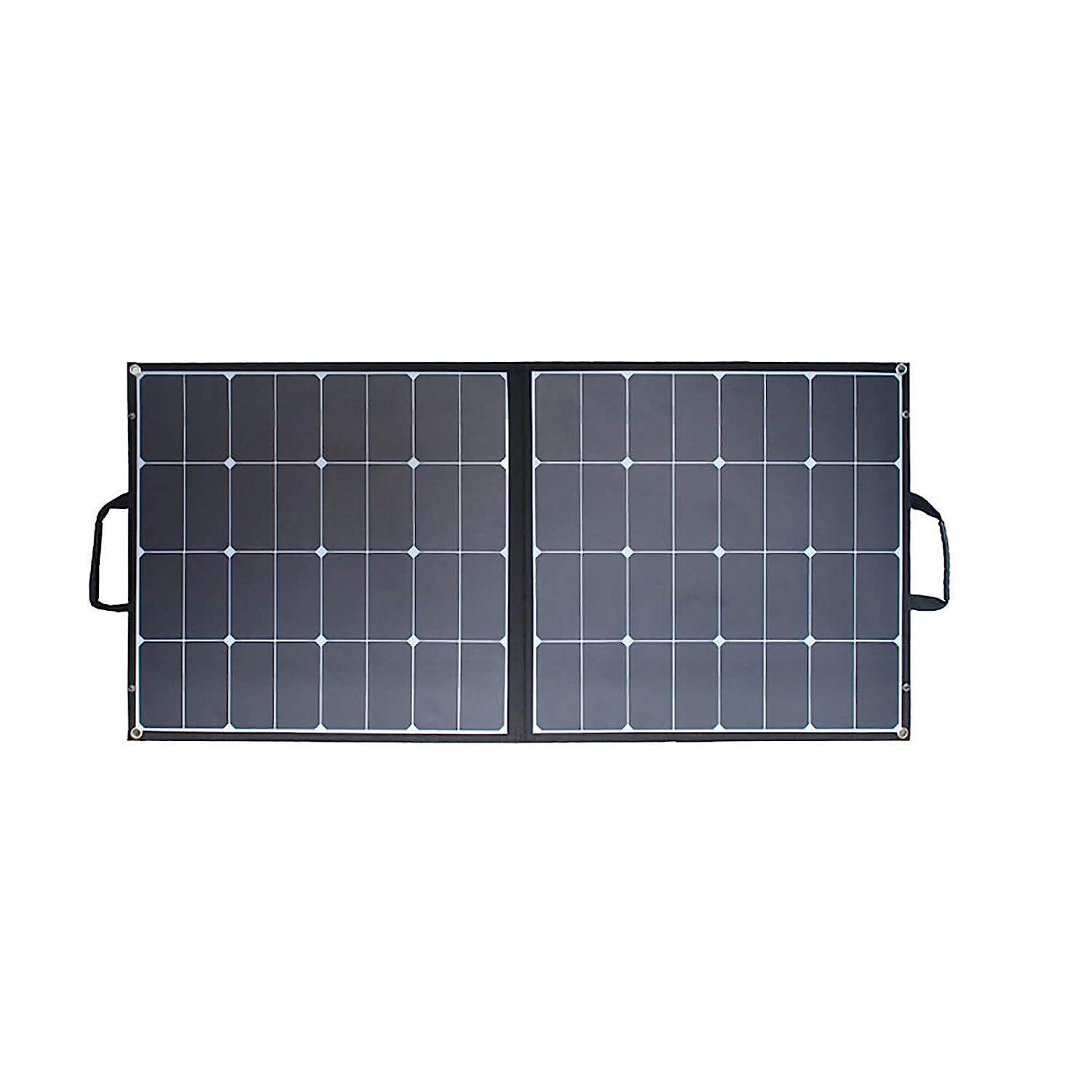 100w120w防水太阳能折叠板轻量化缝制折叠包太阳能电池充电板